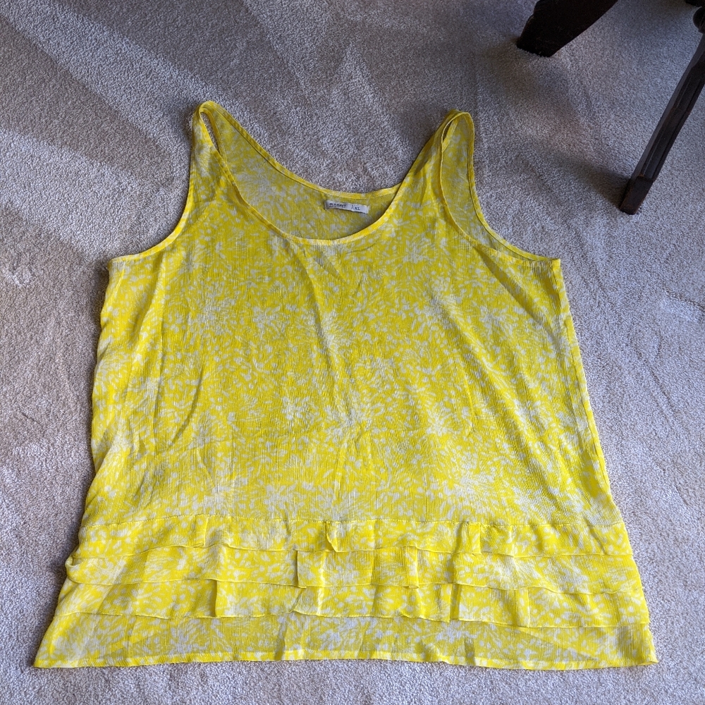 Old Navy Yellow Tank